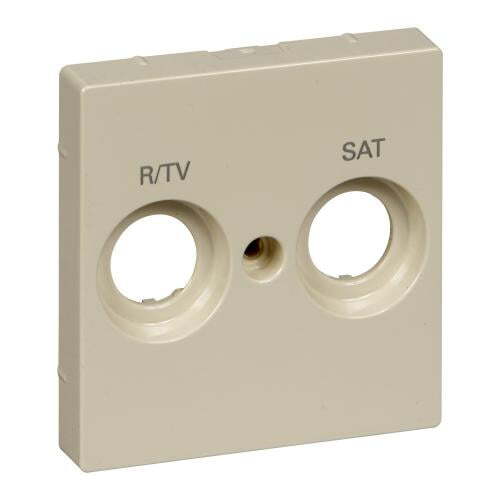 SCHNEIDER ELECTRIC MTN299844 ЛИЦЕВ ПАНЕЛ ЗА TV+SAT КРЕМА SYSTEM M