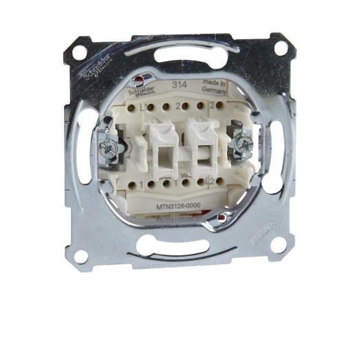 SCHNEIDER ELECTRIC MTN3126-0000 ДВОЕН ДЕВИАТОРЕН КЛЮЧ 10А MERTEN