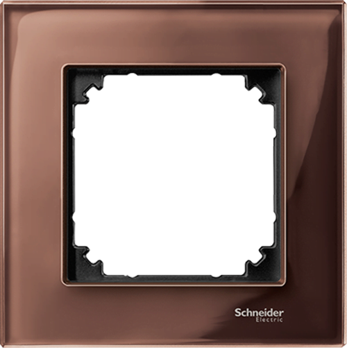 SCHNEIDER ELECTRIC MTN4010-3215 ДЕКОРАТИВНА РАМКА СТЪКЛО МАХАГОН M-ELEGANCE GLASS MERTEN