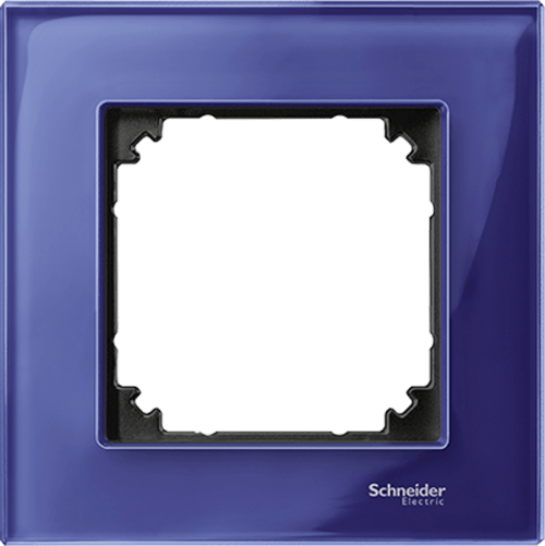 SCHNEIDER ELECTRIC MTN4010-3278 ДЕКОРАТИВНА РАМКА СТЪКЛО САПФИР M-ELEGANCE GLASS MERTEN
