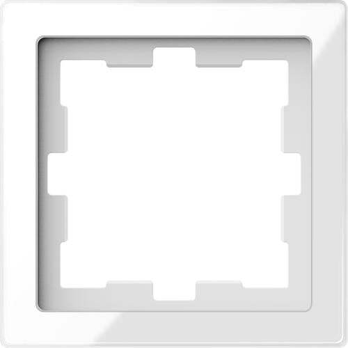 SCHNEIDER ELECTRIC MTN4010-6520 РАМКА ЕДИНИЧНА СТЪКЛЕНА КРИСТАЛНО БЯЛО D-LIFE GLASS MERTEN