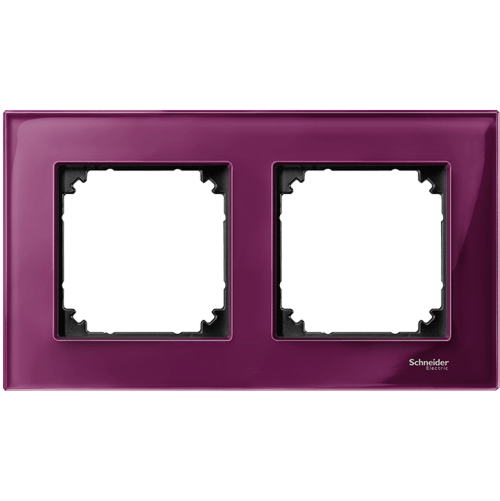 SCHNEIDER ELECTRIC MTN4020-3206 РАМКА ДВОЙНА СТЪКЛО РУБИН M-ELEGANCE GLASS MERTEN