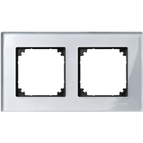 SCHNEIDER ELECTRIC MTN4020-3260 РАМКА ДВОЙНА СТЪКЛО ДИАМАНТ M-ELEGANCE GLASS MERTEN