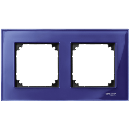 SCHNEIDER ELECTRIC MTN4020-3278 РАМКА ДВОЙНА СТЪКЛО САПФИР M-ELEGANCE GLASS MERTEN
