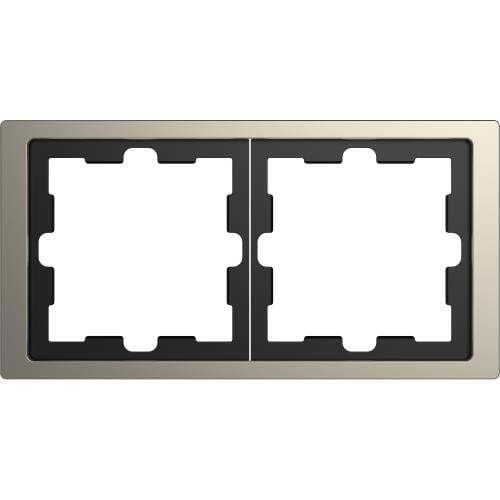 SCHNEIDER ELECTRIC MTN4020-6550 РАМКА ДВОЙНА МЕТАЛНА НИКЕЛ D-LIFE MERTEN