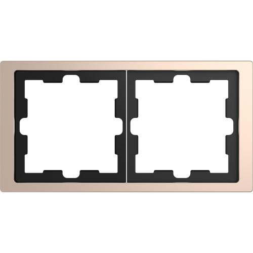 SCHNEIDER ELECTRIC MTN4020-6551 РАМКА ДВОЙНА МЕТАЛНА ШАМПАНСКО D-LIFE MERTEN