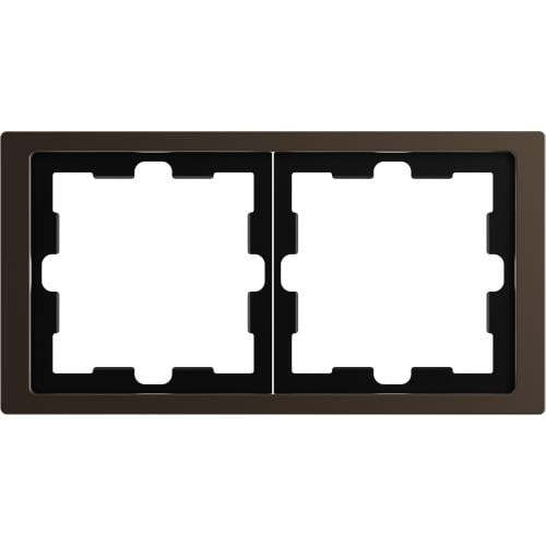 SCHNEIDER ELECTRIC MTN4020-6552 РАМКА ДВОЙНА МЕТАЛНА МОКА D-LIFE MERTEN