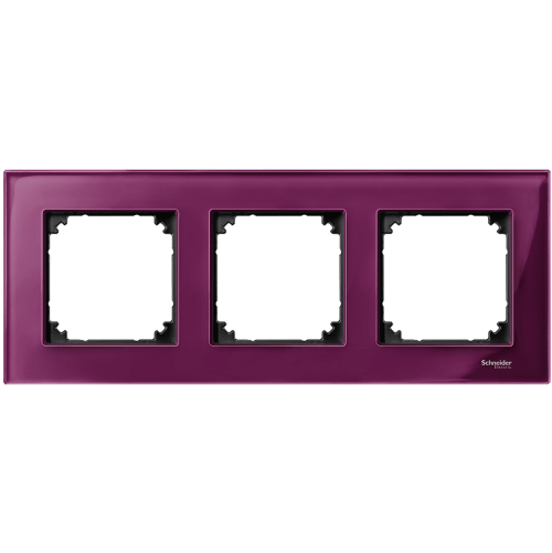 SCHNEIDER ELECTRIC MTN4030-3206 РАМКА ТРОЙНА СТЪКЛО РУБИН M-ELEGANCE GLASS MERTEN