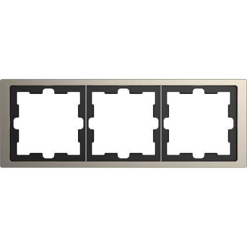 SCHNEIDER ELECTRIC MTN4030-6550 РАМКА ТРОЙНА МЕТАЛНА НИКЕЛ D-LIFE MERTEN