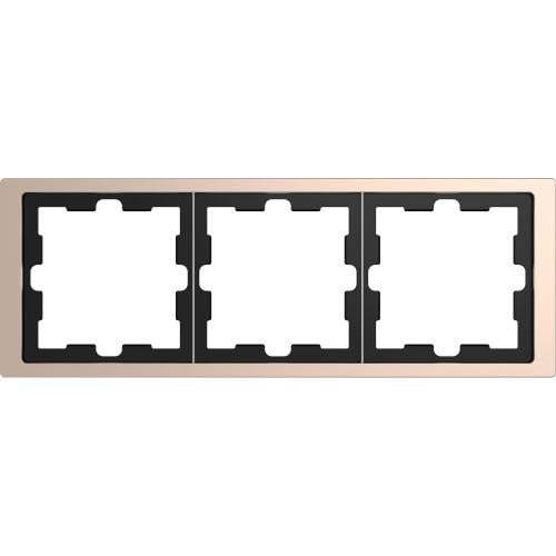 SCHNEIDER ELECTRIC MTN4030-6551 РАМКА ТРОЙНА МЕТАЛНА ШАМПАНСКО D-LIFE MERTEN