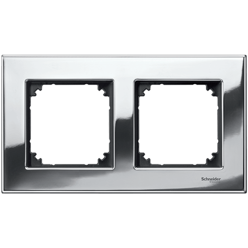 SCHNEIDER ELECTRIC MTN403239 РАМКА ДВОЙНА МЕТАЛ ХРОМ M-ELEGANCE MERTEN