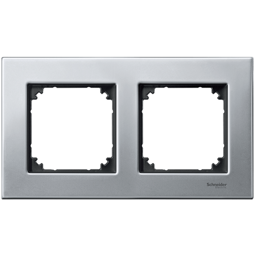 SCHNEIDER ELECTRIC MTN403260 РАМКА ДВОЙНА МЕТАЛ ПЛАТИНА M-ELEGANCE MERTEN