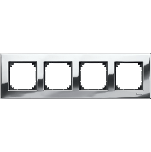 SCHNEIDER ELECTRIC MTN403439 РАМКА ЧЕТВОРНА МЕТАЛ ХРОМ M-ELEGANCE MERTEN