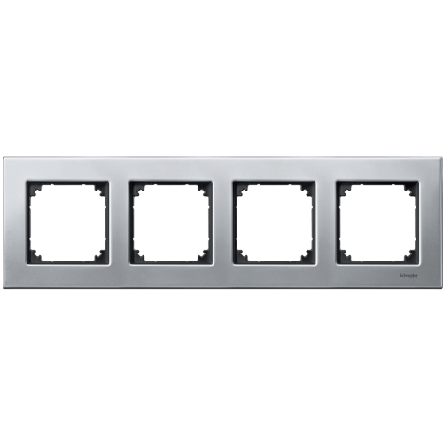 SCHNEIDER ELECTRIC MTN403460 РАМКА ЧЕТВОРНА МЕТАЛ ПЛАТИНА M-ELEGANCE MERTEN