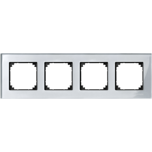 SCHNEIDER ELECTRIC MTN4040-3260 РАМКА ЧЕТВОРНА СТЪКЛО ДИАМАНТ M-ELEGANCE GLASS MERTEN