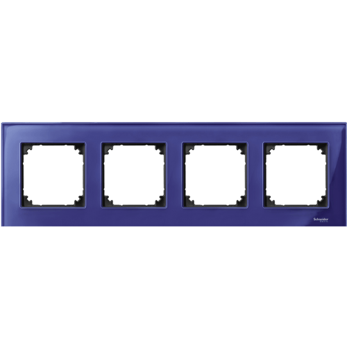 SCHNEIDER ELECTRIC MTN4040-3278 РАМКА ЧЕТВОРНА СТЪКЛО САПФИР M-ELEGANCE GLASS MERTEN