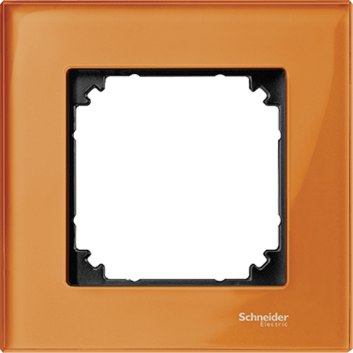 SCHNEIDER ELECTRIC MTN404102 ДЕКОРАТИВНА РАМКА СТЪКЛО ОРАНЖ M-ELEGANCE GLASS MERTEN