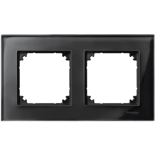 SCHNEIDER ELECTRIC MTN404203 РАМКА ДВОЙНА СТЪКЛО ОНИКС M-ELEGANCE GLASS MERTEN