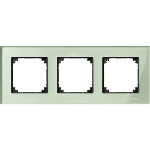 SCHNEIDER ELECTRIC MTN404304 РАМКА ТРОЙНА СТЪКЛО ИЗУМРУД M-ELEGANCE GLASS MERTEN