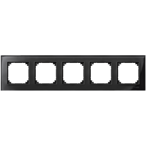 SCHNEIDER ELECTRIC MTN404503 РАМКА ПЕТОРНА СТЪКЛО ОНИКС M-ELEGANCE GLASS MERTEN