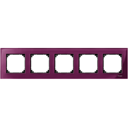 SCHNEIDER ELECTRIC MTN4050-3206 РАМКА ПЕТОРНА СТЪКЛО РУБИН M-ELEGANCE GLASS MERTEN