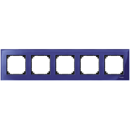 SCHNEIDER ELECTRIC MTN4050-3278 РАМКА ПЕТОРНА СТЪКЛО САПФИР M-ELEGANCE GLASS MERTEN