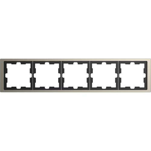 SCHNEIDER ELECTRIC MTN4050-6550 РАМКА ПЕТОРНА МЕТАЛНА НИКЕЛ D-LIFE MERTEN
