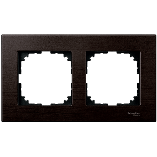 SCHNEIDER ELECTRIC MTN4052-3471 РАМКА ДВОЙНА ДЪРВО ВЕНГЕ M-ELEGANCE WOOD MERTEN