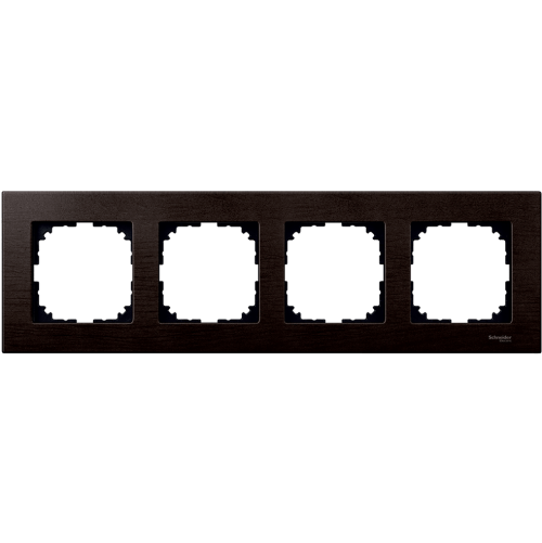 SCHNEIDER ELECTRIC MTN4054-3471 РАМКА ЧЕТВОРНА ДЪРВО ВЕНГЕ M-ELEGANCE WOOD MERTEN