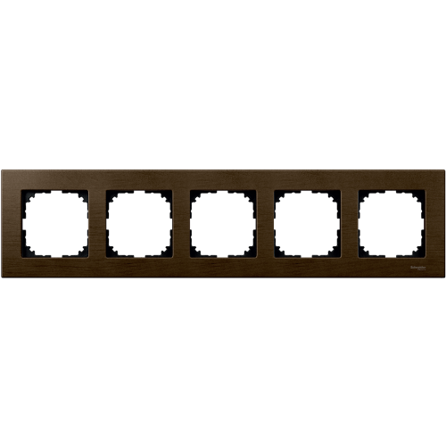 SCHNEIDER ELECTRIC MTN4055-3473 РАМКА ПЕТОРНА ДЪРВО ОРЕХ M-ELEGANCE WOOD MERTEN