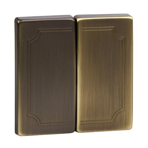 SCHNEIDER ELECTRIC MTN412543 ЛИЦЕВ ПАНЕЛ ЗА СЕРИЕН КЛЮЧ/БУТОН МЕСИНГ ANTIQUE