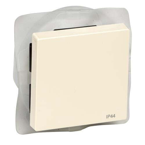 SCHNEIDER ELECTRIC MTN432044 ЛИЦЕВ ПАНЕЛ ЗА КЛЮЧ/БУТОН КРЕМА IP44 SYSTEM M ВЛАГОЗАЩИТЕН
