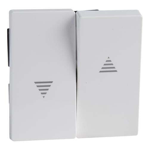 SCHNEIDER ELECTRIC MTN432425 ЛИЦЕВ ПАНЕЛ ЗА КЛЮЧ/БУТОН ЗА ЩОРИ АКТИВНО БЯЛО SYSTEM M /АНТИБАКТЕРИАЛЕН/