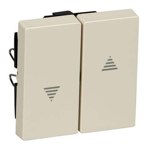SCHNEIDER ELECTRIC MTN432444 ЛИЦЕВ ПАНЕЛ ЗА КЛЮЧ/БУТОН ЗА ЩОРИ КРЕМА SYSTEM M