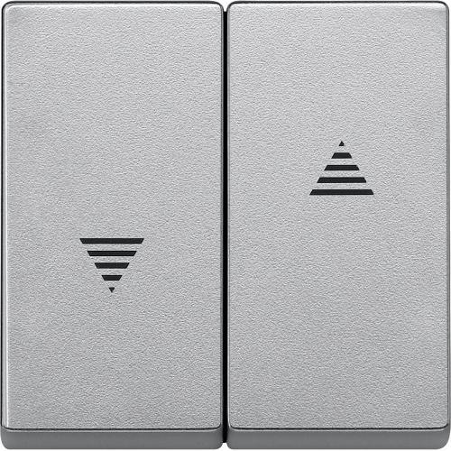 SCHNEIDER ELECTRIC MTN435560 ЛИЦЕВ ПАНЕЛ ЗА КЛЮЧ/БУТОН ЗА ЩОРИ АЛУМИНИЙ SYSTEM M