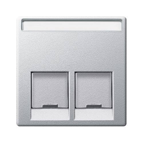 SCHNEIDER ELECTRIC MTN466560 ЛИЦЕВ ПАНЕЛ ЗА 2XRJ45 АЛУМИНИЙ SYSTEM M