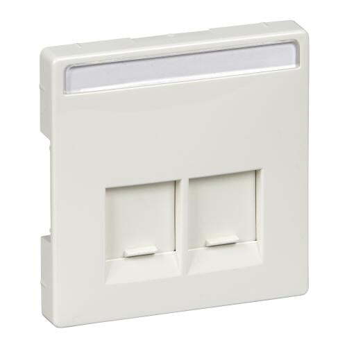 SCHNEIDER ELECTRIC MTN466619 ЛИЦЕВ ПАНЕЛ ЗА 2XRJ45 ПОЛЯРНО БЯЛ ANTIQUE