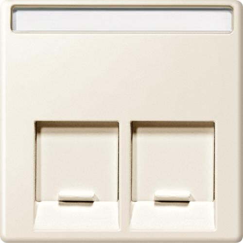 SCHNEIDER ELECTRIC MTN469944 ЛИЦЕВ ПАНЕЛ ЗА 2XRJ45 КРЕМА SYSTEM M