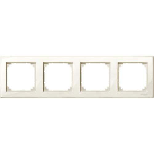SCHNEIDER ELECTRIC MTN478444 РАМКА ЧЕТВОРНА КРЕМА M-SMART