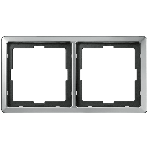 SCHNEIDER ELECTRIC MTN481246 РАМКА ДВОЙНА НЕРЪЖДАЕМА СТОМАНА ARTEC MERTEN