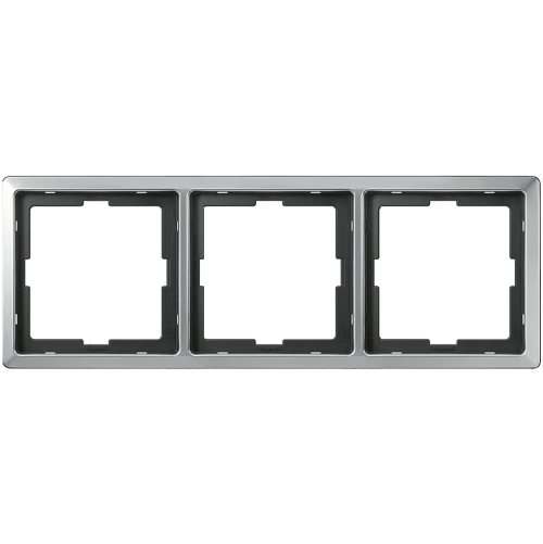 SCHNEIDER ELECTRIC MTN481346 РАМКА ТРОЙНА НЕРЪЖДАЕМА СТОМАНА ARTEC MERTEN