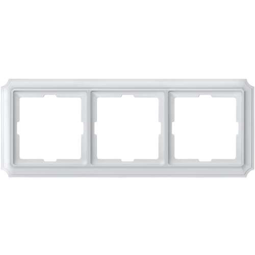 SCHNEIDER ELECTRIC MTN483319 РАМКА ТРОЙНА ПОЛИРАНО БЯЛ ANTIQUE MERTEN