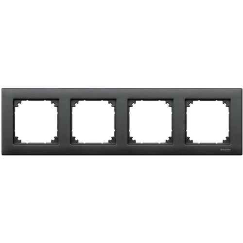SCHNEIDER ELECTRIC MTN486414 РАМКА ЧЕТВОРНА АНТРАЦИТ M-PLAN MERTEN
