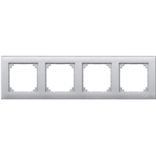 SCHNEIDER ELECTRIC MTN486460 РАМКА ЧЕТВОРНА АЛУМИНИЙ M-PLAN MERTEN