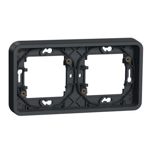 SCHNEIDER ELECTRIC ДВОЙНА ХОРИЗОНТАЛНА РАМКА IP55 ЗА СКРИТ МОНТАЖ, АНТРАЦИТ MUR34101