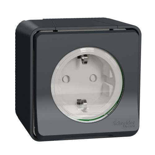 SCHNEIDER ELECTRIC ВЛАГОЗАЩИТЕН КОНТАКТ MUR36731 MUREVA STYL СИВ