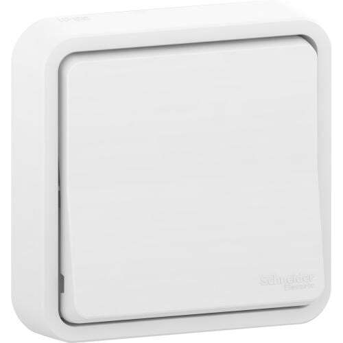 SCHNEIDER ELECTRIC ЕДИНИЧЕН ДЕВИАТОРЕН КЛЮЧ С МОНТАЖНИ КРАЧЕТА ЗА СКРИТ МОНТАЖ MUR39721 MUREVA STYL БЯЛ