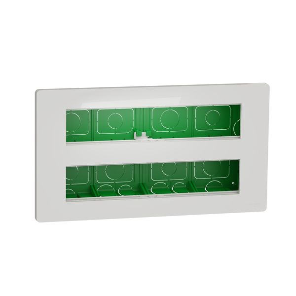 SCHNEIDER ELECTRIC NEW UNICA ПАНЕЛ 2X10 МОДУЛА ЗА СКРИТ МОНТАЖ, АНТИБАКТ.