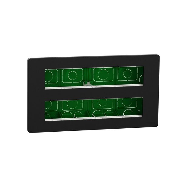 SCHNEIDER ELECTRIC NEW UNICA ПАНЕЛ 2X10 МОДУЛА ЗА СКРИТ МОНТАЖ, АНТРАЦИТ, АНТИБАКТ.