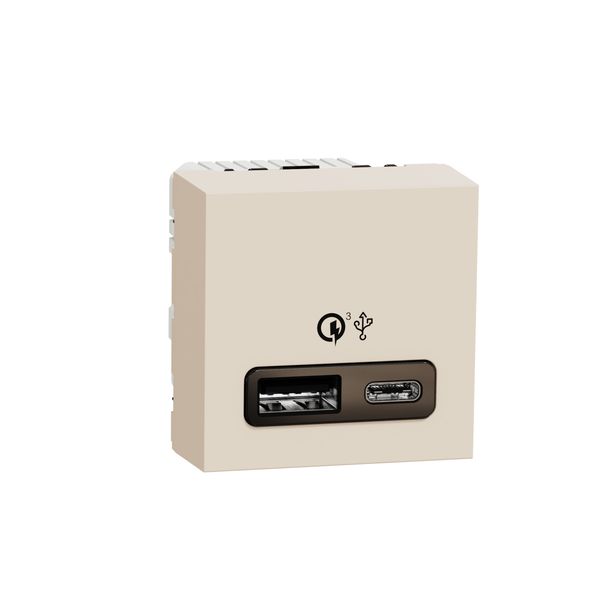 SCHNEIDER ELECTRIC NEW UNICA ДВОЙНО USB QUICK CHARGE A+C 18W